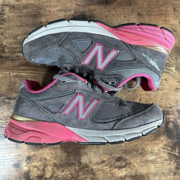 Size 9.5/10 - New Balance 990v4 Gray Pink White W990GP4 Women s USED *READ DESC* - Picture 5 of 6